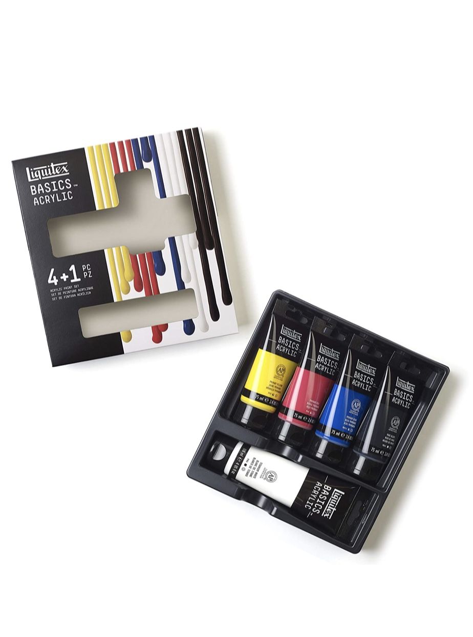 Set Acrílico Basics – 4x75ml, 118ml Blanco – Essentials Art.-Nr. 3699301