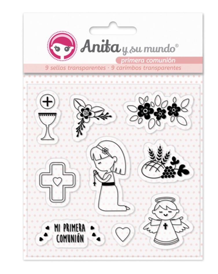 Sello comunión niña, Anita y su mundo