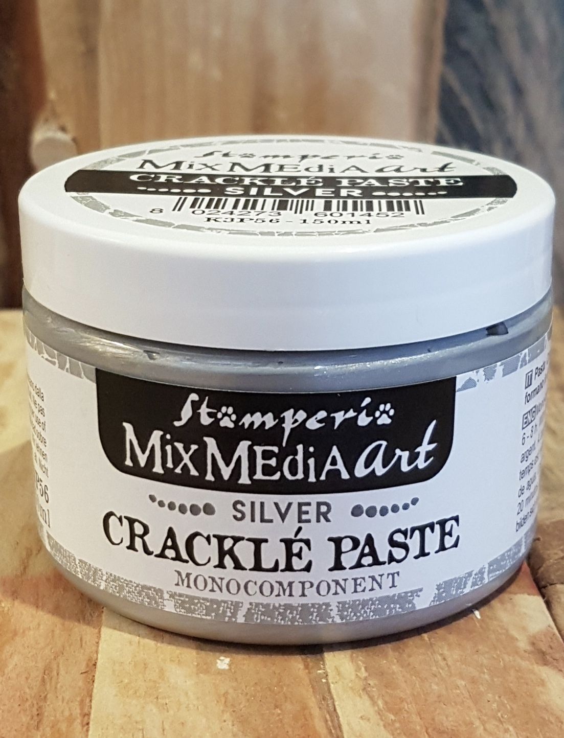 Pasta Craqueladora plata