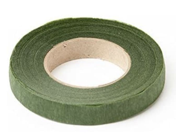 Rollo de tape verde para flores