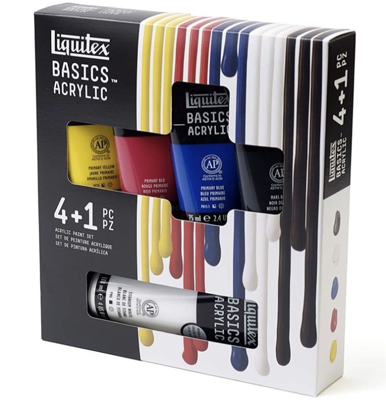 Set Acrílico Basics – 4x75ml, 118ml Blanco – Essentials Art.-Nr. 3699301