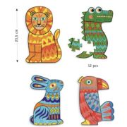 4 puzzles para colorear, + 4 años, DJ07946