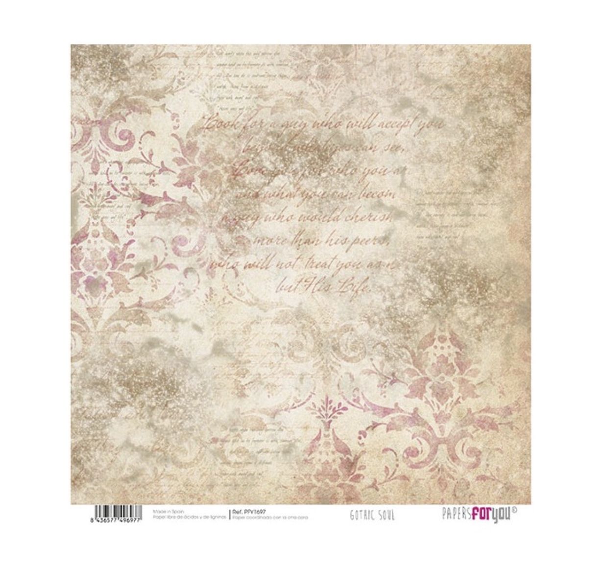 Colección scrap Gothic Soul Collection, papersforyou, 30 x 30 ,