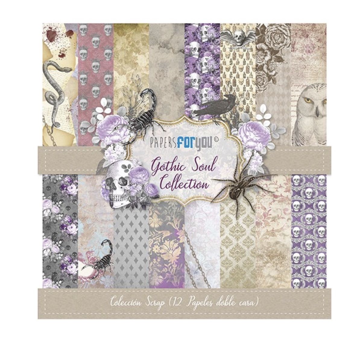 Colección scrap Gothic Soul Collection, papersforyou, 30 x 30 ,