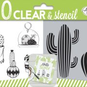 Duo clear & stencil, cactus Aladine, 04319