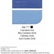 Pintura óleo, Coeruleum Hue / Azul Ceruleo, 112, 38 ml , Daler Rowney