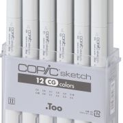 COPIC sketch, 12 CG colors