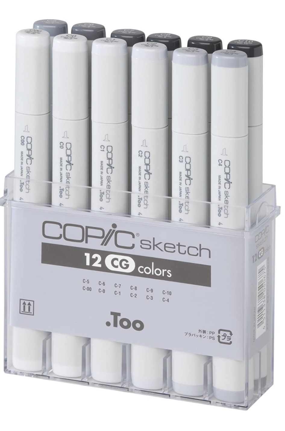 COPIC sketch, 12 CG colors