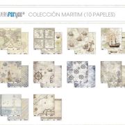 Colección scrap Marítima , papersforyou, 30 x 30