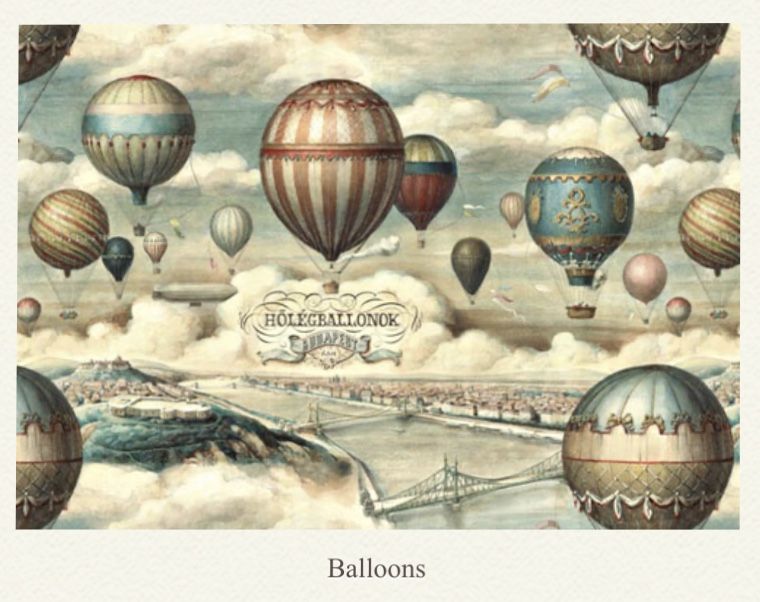 Papel decoupage,Ballons , 70 x 100cm, WP11-02