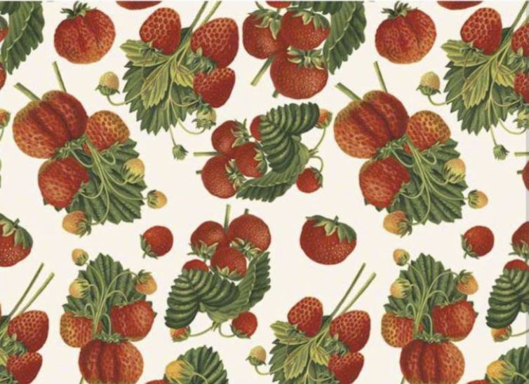Papel decoupage TASSOTI, fresas, 70 x 100