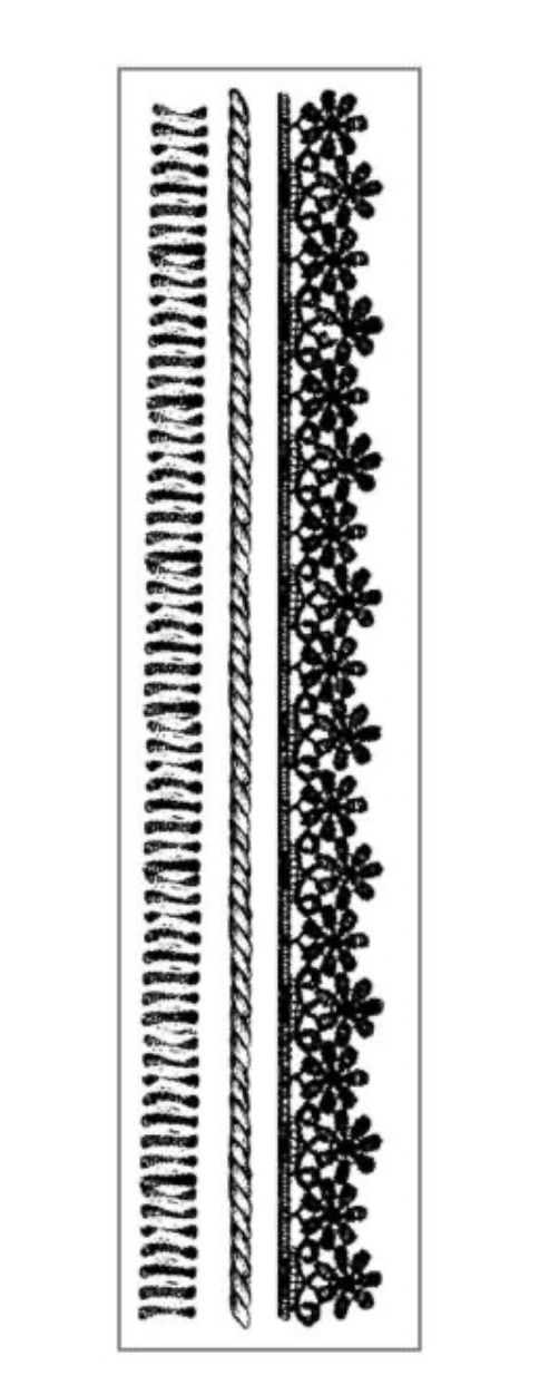 Sello encajes , Stamperia, WTKCC 139
