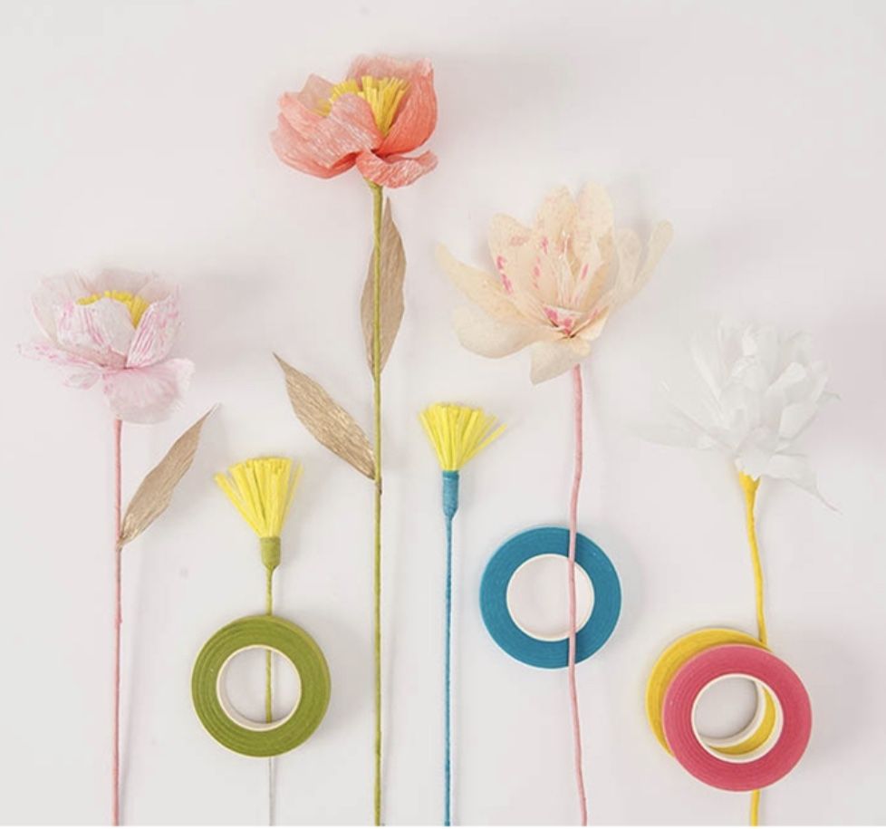 Tape rojo para flores