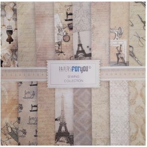 Colección scrap SEWING , papersforyou, 30 x 30