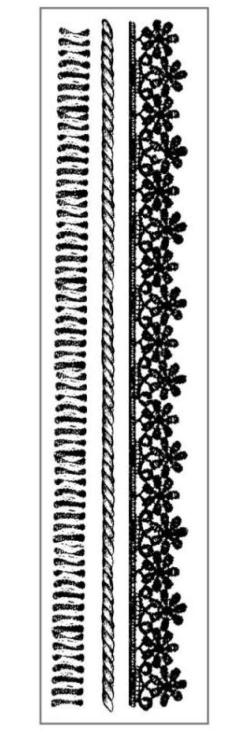 Sello encajes , Stamperia, WTKCC 139