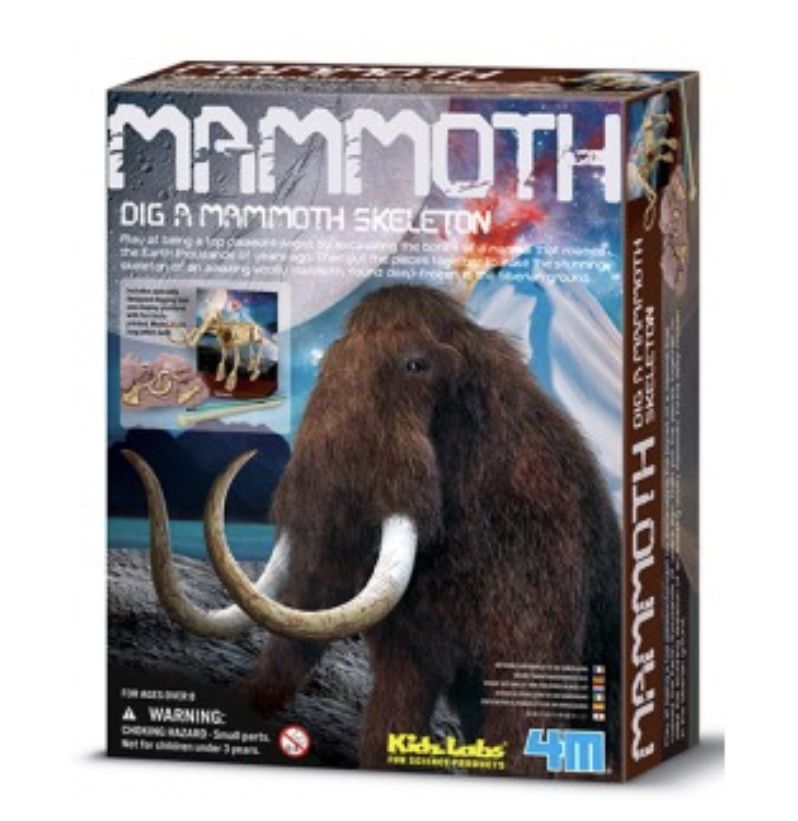 Mammoth, dig a mammoth skeleton, +8años, 4M