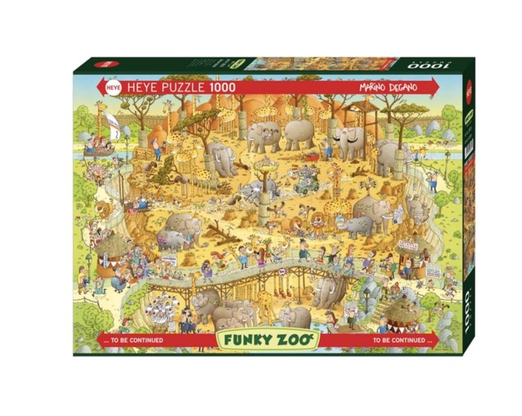 HEYE Puzzle 1000 Funky Zoo African Habitat