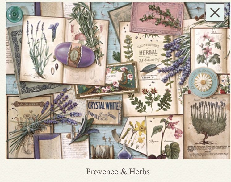 Papel decoupage, Provence & Herbs, 70 x 100 cm , WP15-01