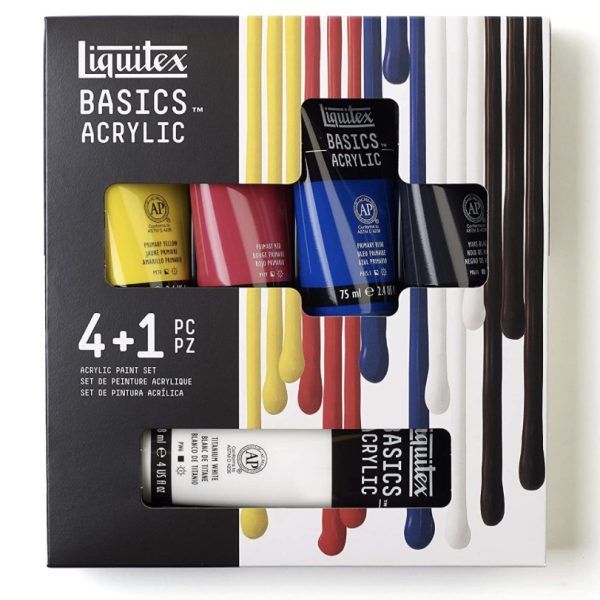 Set Acrílico Basics – 4x75ml, 118ml Blanco – Essentials Art.-Nr. 3699301