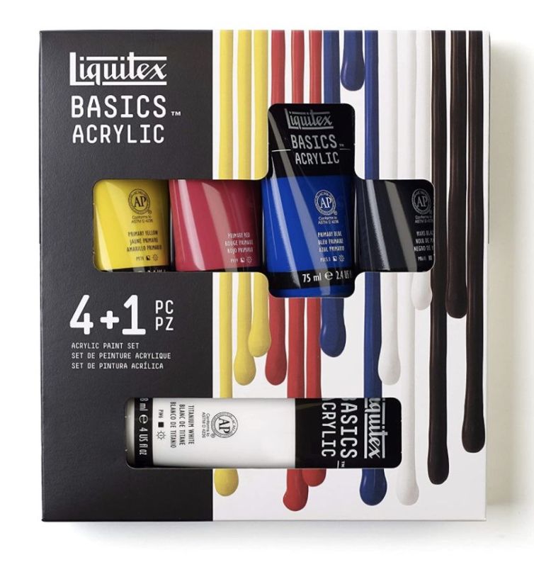 Set Acrílico Basics – 4x75ml, 118ml Blanco – Essentials Art.-Nr. 3699301