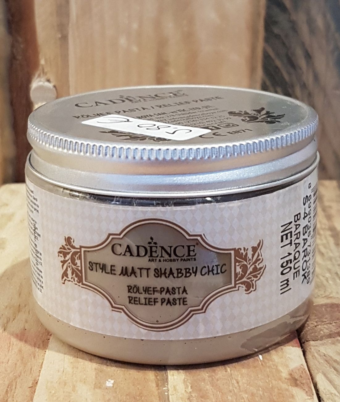 Pasta de relieve mate SHABBY CHIC, café con leche