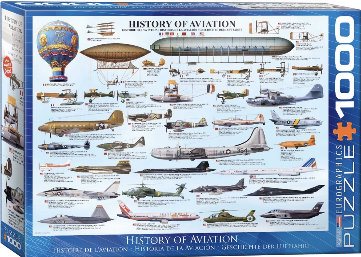 EUROGRAPHICS Puzzle 1000 History of Aviation