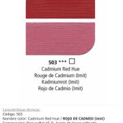 Pintura óleo Cadmium Red/ Rojo de Cadmio, 503, 38 ml , Graduate Oil, Daler Rowney