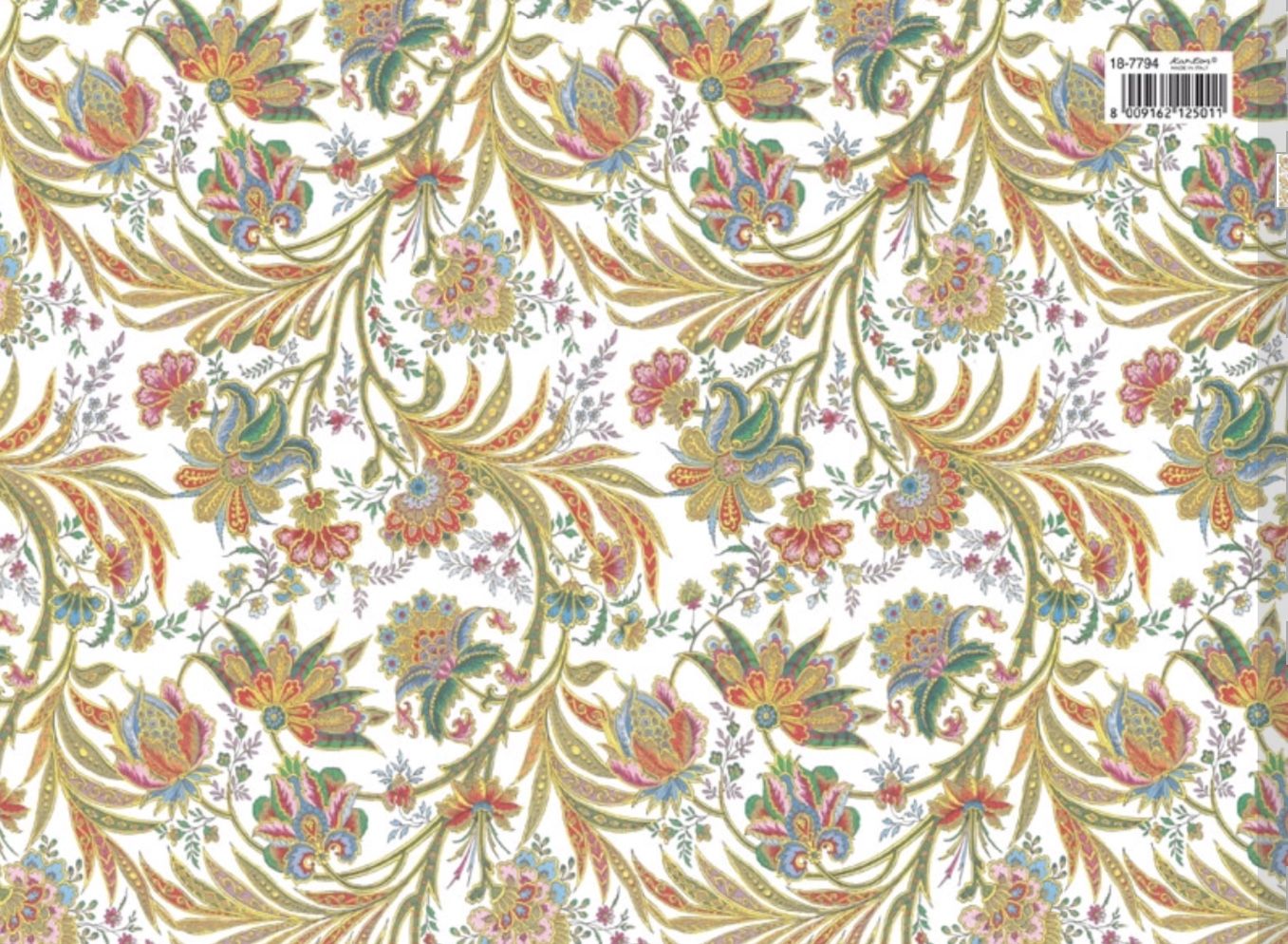 Papel KARTOS, INTRECCIO FIORI, ORO CIPRIO, 70 x 100, 7794
