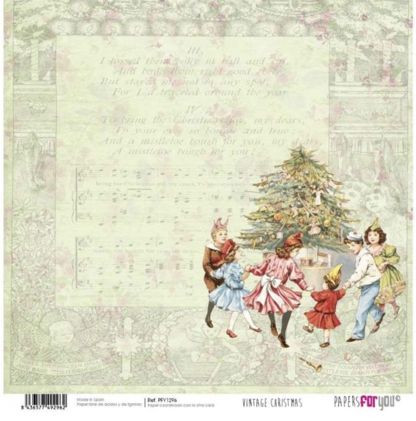 Vintage Chrismas, 30 x 30 , papersforyou