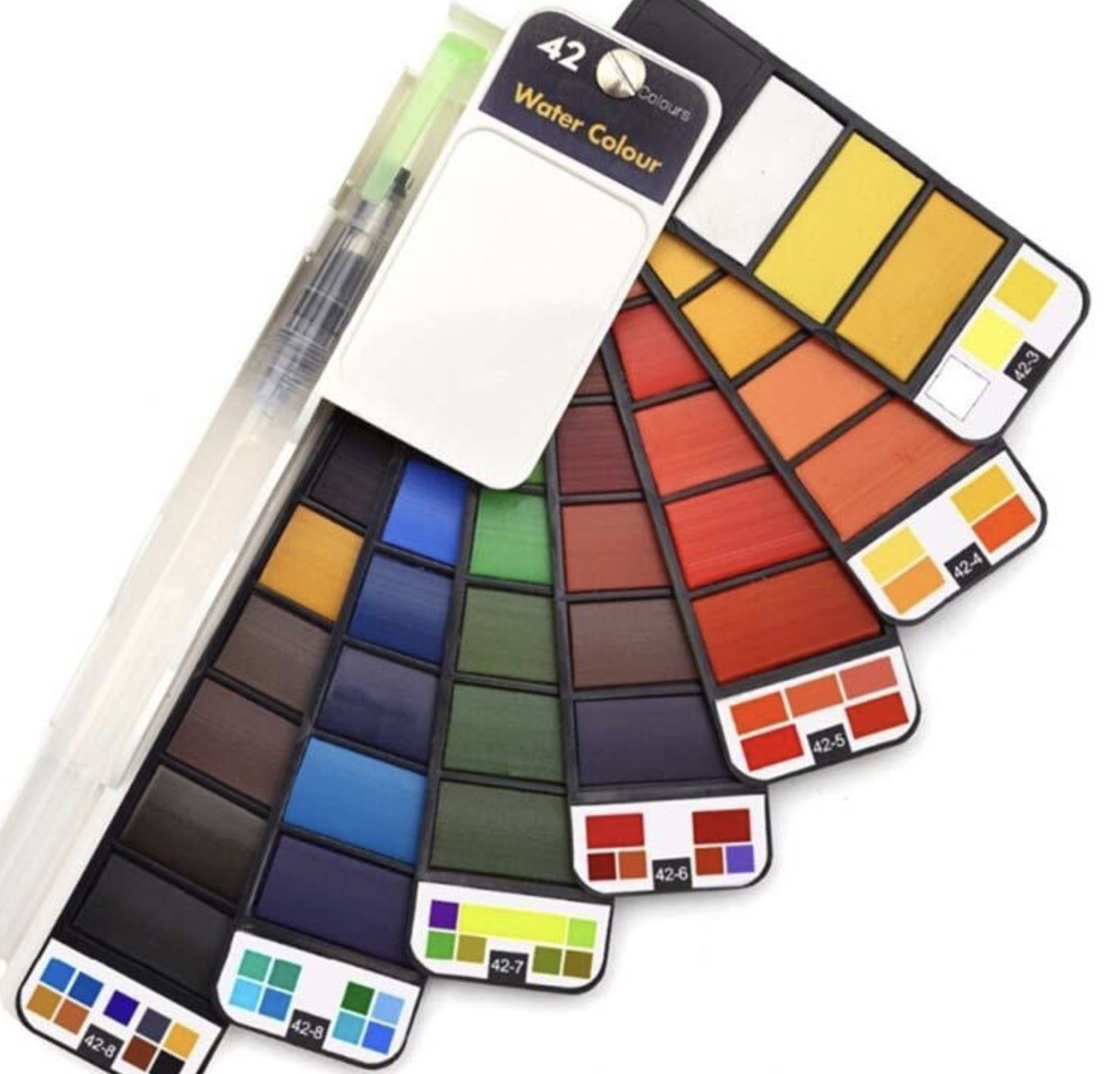 Caja – abanico de acuarela 42 colores Start