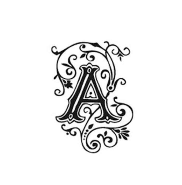Sello de madera, A , alfabeto árabe