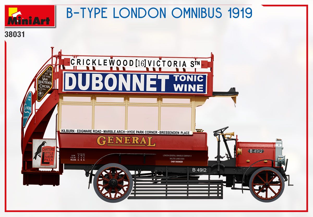1:35 MiniArt B-Type London Omnibus 1919 Art.-Nr. 38031