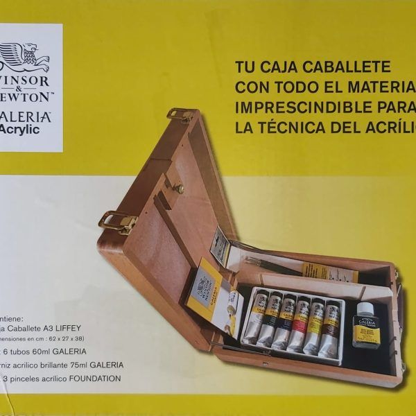 Caja Caballete + Set Acrílico Galería