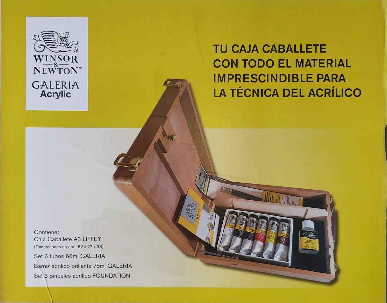 Caja Caballete + Set Acrílico Galería