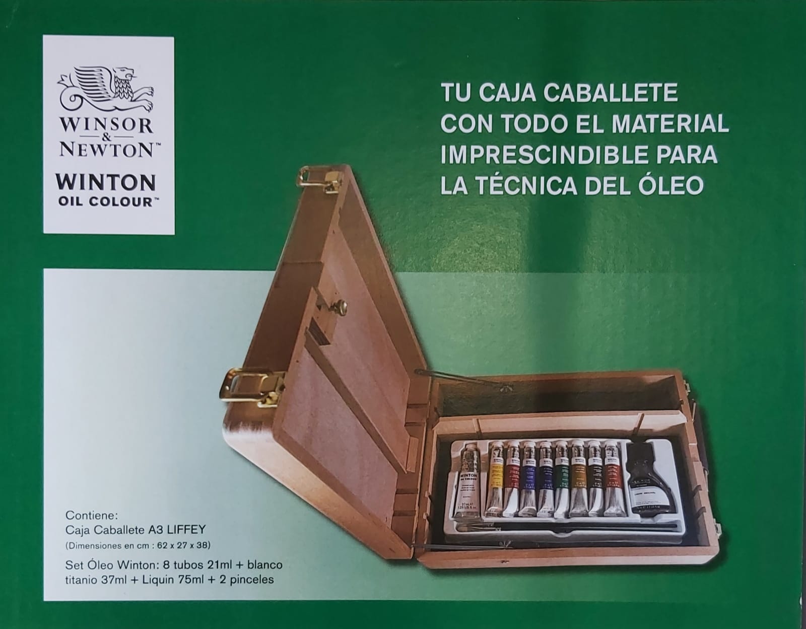 Caja Caballete + Set Óleo Winton