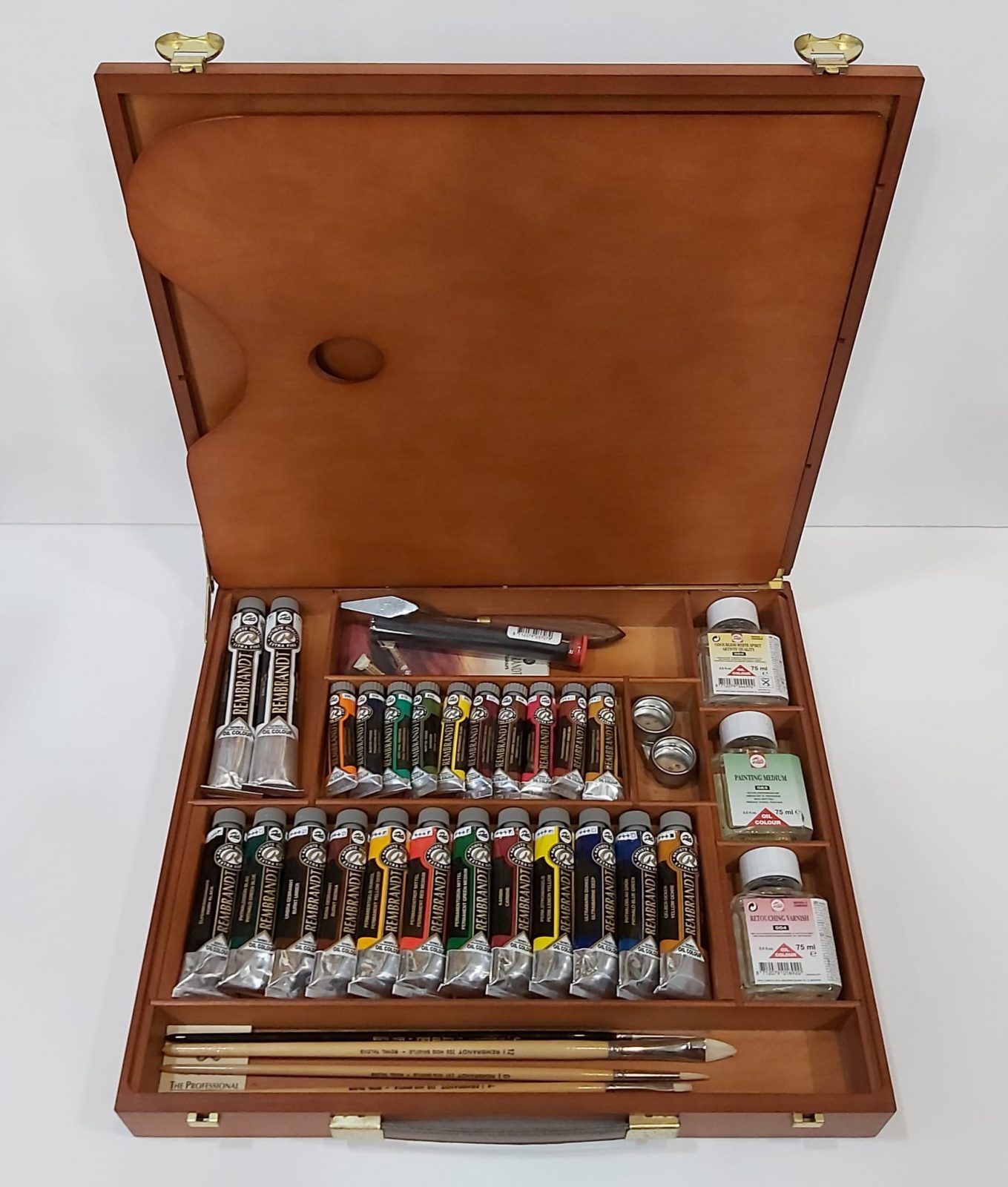Caja Madera Óleo Rembrandt 24 tubos