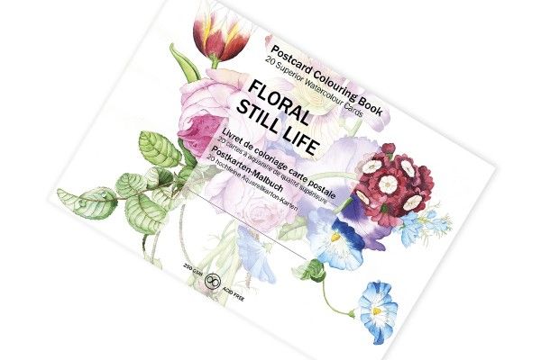 Postcard Colouring Book Floral Still Life Art.-Nr. 6044