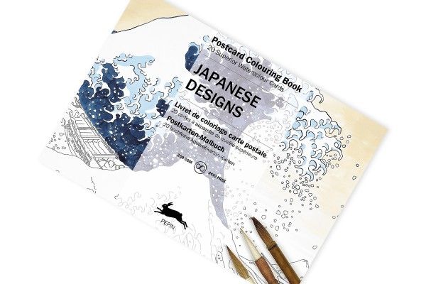 Postcard Colouring Book Japanese Designs Art.-Nr. 6068