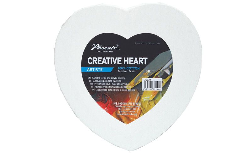 Lienzo Formas – Corazón 40 cms.