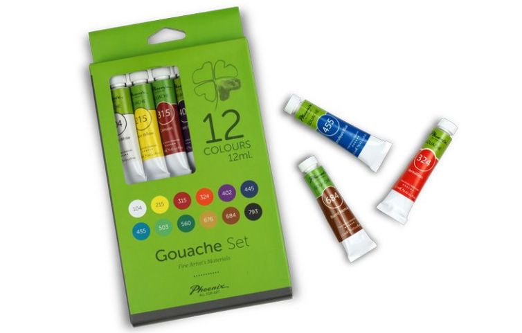 Set Gouache 12 colores Art.-Nr. PG12125