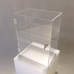 Urna-Vitrina Metacrilato a medida