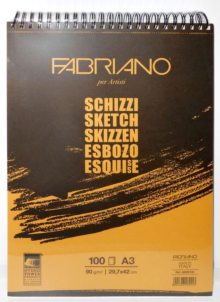 Bloc Esbozo Fabriano A3 90 g/m2 100 hojas Art.-Nr. 56629742