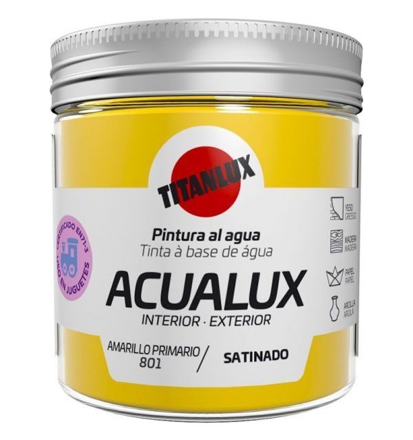 Acualux Satinado (02) Amarillo Primario 75 ml. Art.-Nr. 801