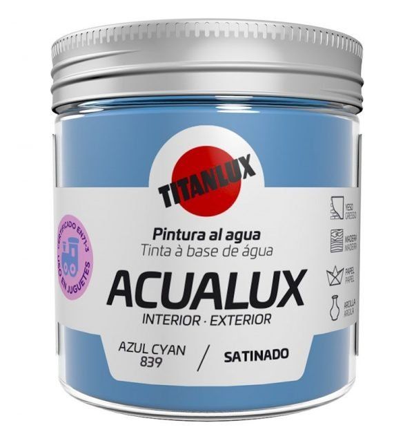 Acualux Satinado (10) Azul Cyan 75 ml. Art.-Nr. 839