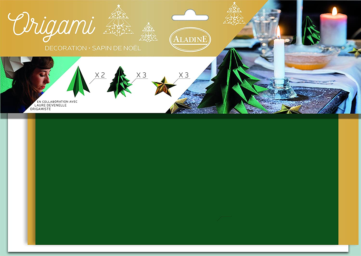 Decoración Origami Mesa de Navidad Art.-Nr. 85406