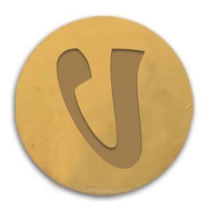 Sello Metálico para lacre/cera letra «V» Art.-Nr. 70206