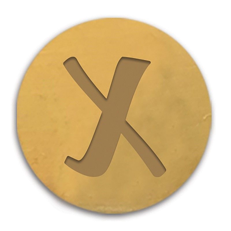 Sello Metálico para lacre/cera letra «X» Art.-Nr. 70208