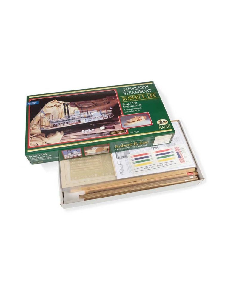 Maqueta de madera – Barco – Mississippi Steamboat Robert E. Lee Art.-Nr. 1439