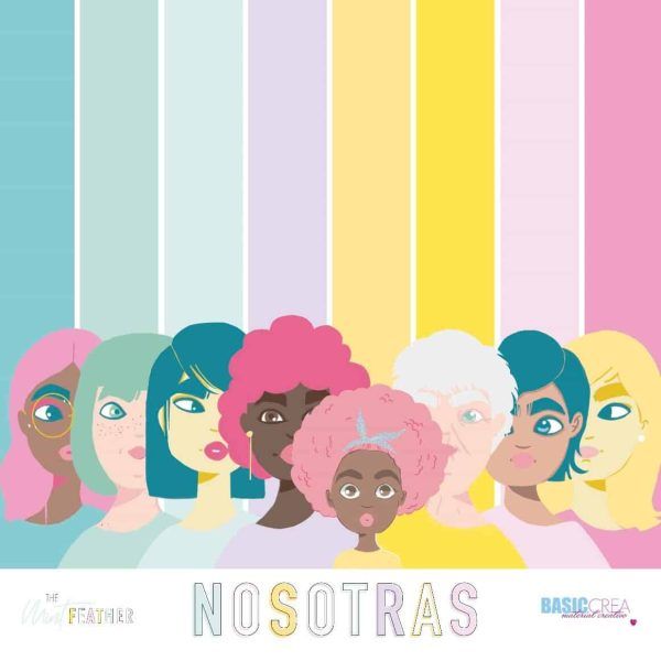 Colección "Nosotras" – The Mint Feather 30 x 30 Art.-Nr. BMFPS43