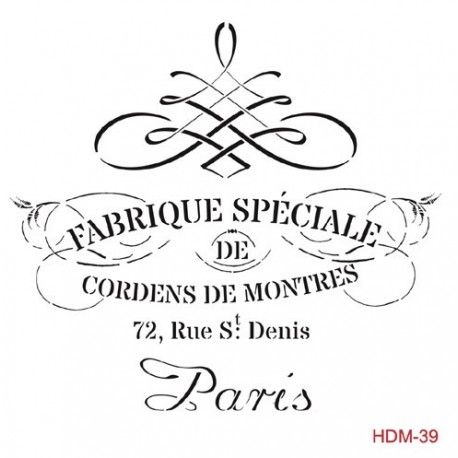 Plantilla 25 x 25 Fabrique Especiale HDM39